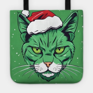 grinch stole christmas cat Tote