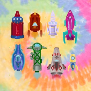 Rocket Ships Colorful T-Shirt