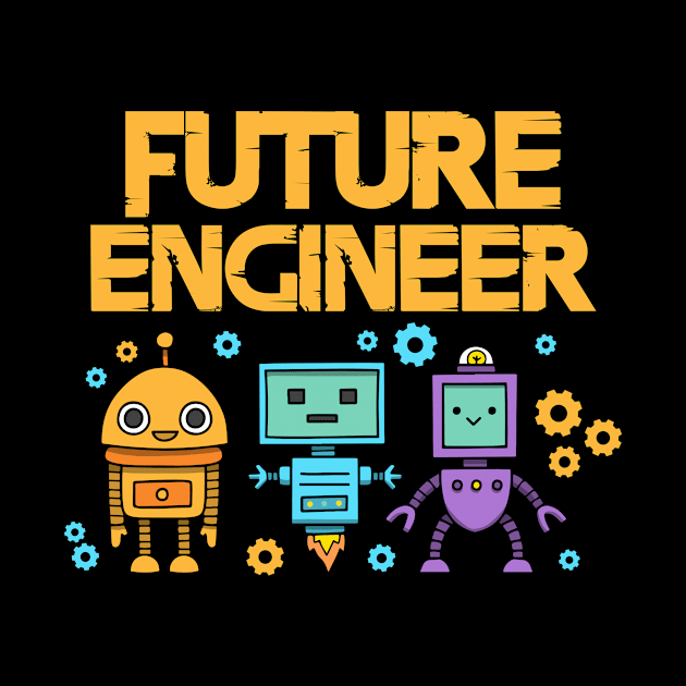 Future engineer with robots by Shirtttee