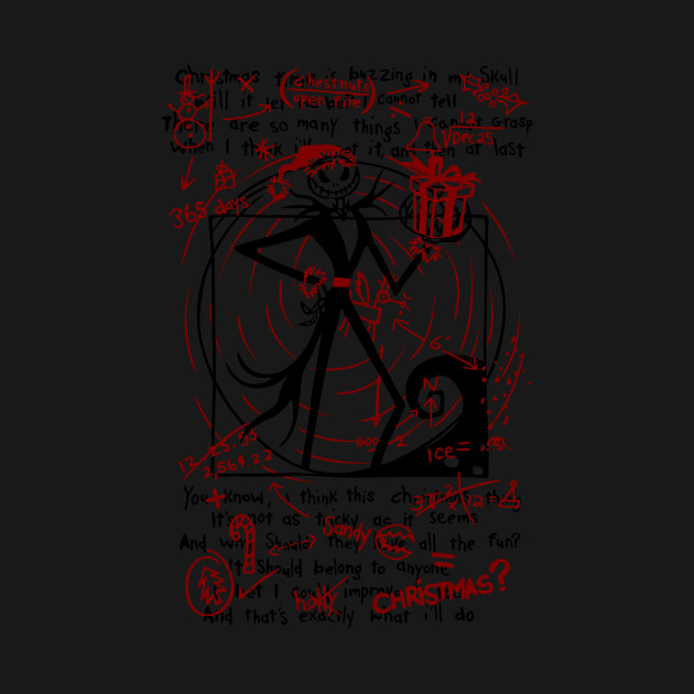 Discover Vitruvian Nightmare - The Nightmare Before Christmas - T-Shirt