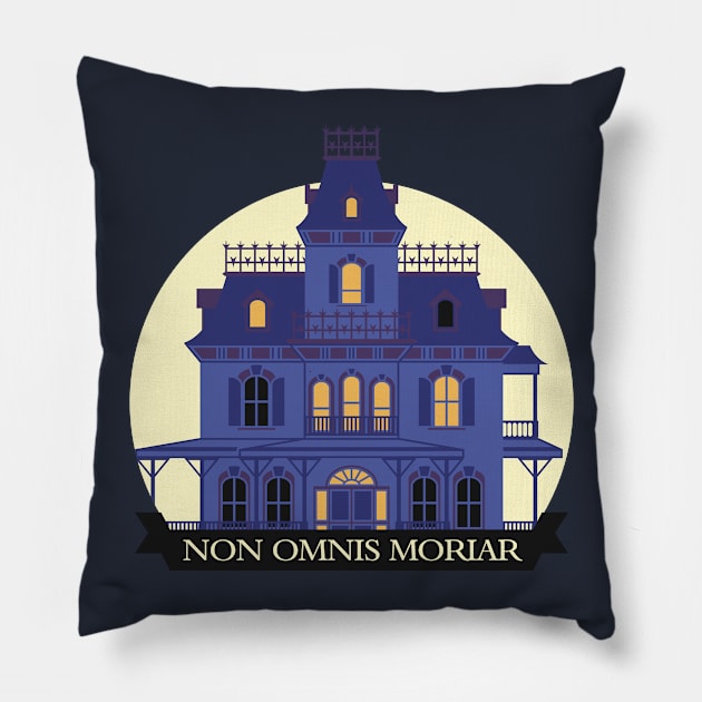 Non Omnis Moriar - Phantomless Pillow by Maxigregrze