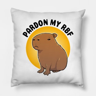 Pardon my RBF Capybara Pillow