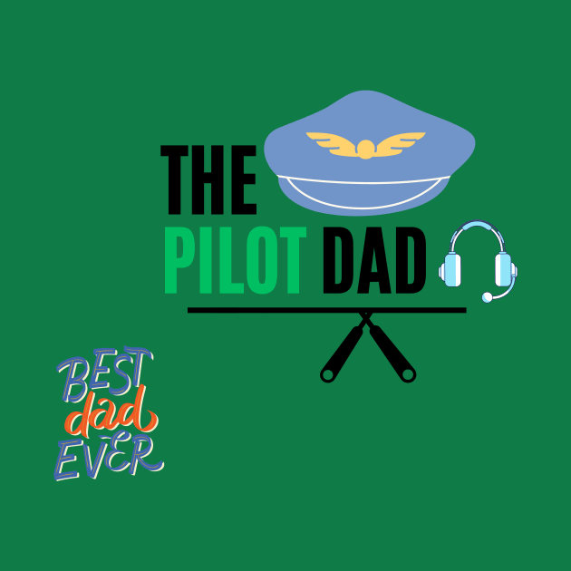 the pilot dad t shirt by gorgeous wall art