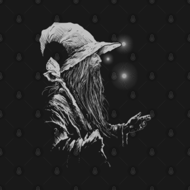 Grey Wizard Wizard TShirt TeePublic