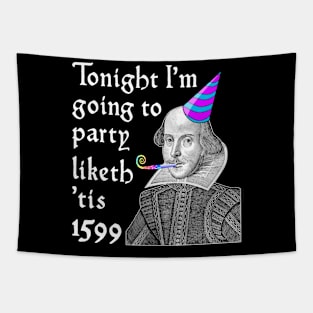 Funny Shakespeare Quote. English Literature New Year Party Tapestry