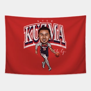 Kyle Kuzma Washington Cartoon Tapestry