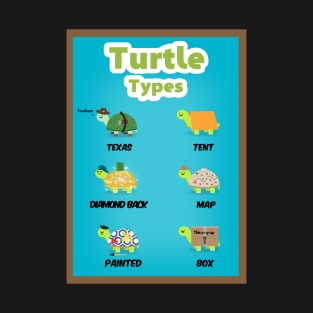 Turtle types version 1/2 T-Shirt