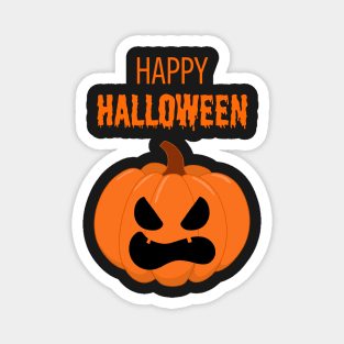 Happy Halloween Pumpkin Face #2 Magnet