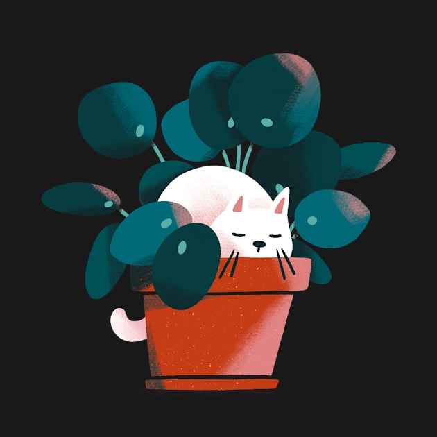 Potted Cat by SashaKolesnik