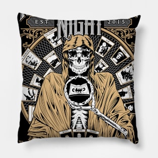 Horror Movie Night - Tarotvision (peach) Pillow