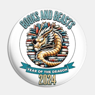 Books And Beasts - Year of the dragon - 2024 Pin