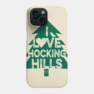 Hocking Hills Love Tree Green Phone Case