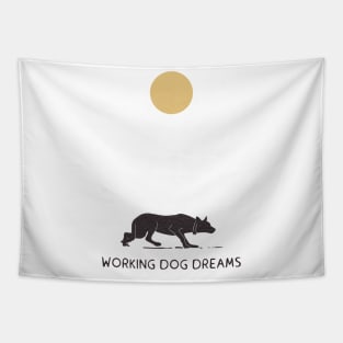 Working dog dreams Tapestry