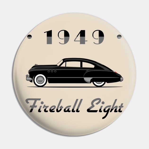 1949 Fireball Eight - silver details Pin by Ginger Bobby