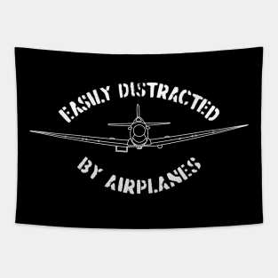 Easily distracted by airplanes Tapestry