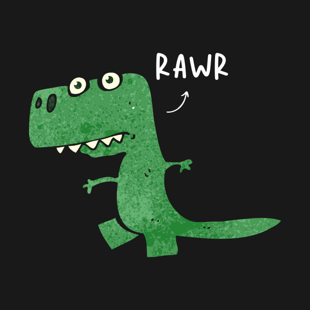 Green Dinosaur Rawr Pet Cute Funny Happy Sarcastic Spiritual Animal Birthday Gift by EpsilonEridani