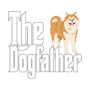 Akita Dog Dad Dogfather Dogs Daddy Father Rottie T-Shirt