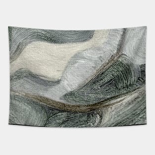 Abstract Art Gray Antique White Oil Painting Tapestry