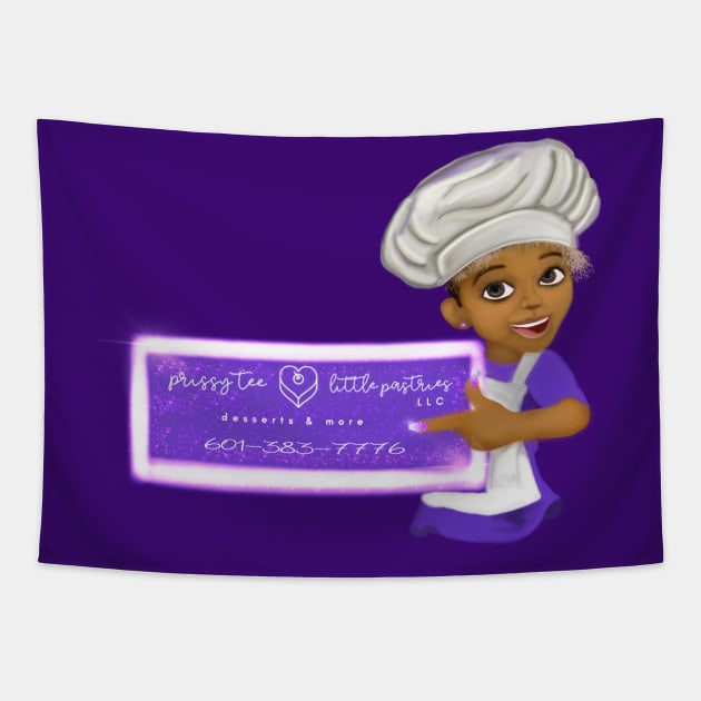 Prissy Tee Little Pastries Tapestry by Sheila’s Studio