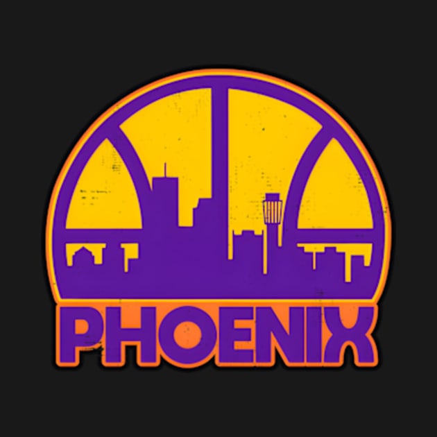 Phoenix Basketball Skyline by Lonacrumton