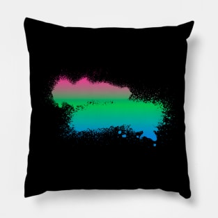 Polysexual Paint Smudge Minimalism Pillow