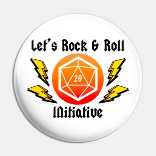 Dungeons & Dragons Rock and Roll Initiative Pin