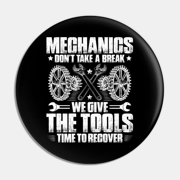 Mechanic Mechanist Mechanician Fitter Pin by Krautshirts