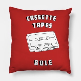 Cassette Tapes Rule Pillow