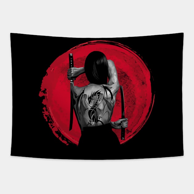 The Katana Tapestry by saufahaqqi