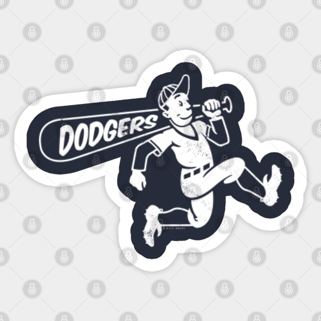 Los Angeles Dodgers White MLB Decals