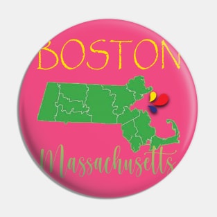 Boston Massachusetts Pin