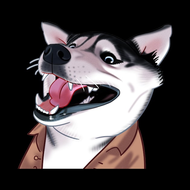 Siberian Husky Laugh by Toss4Pon