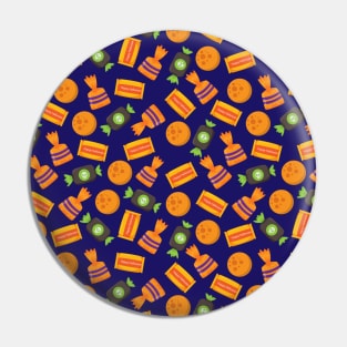 Halloween Seamless Pattern Pin