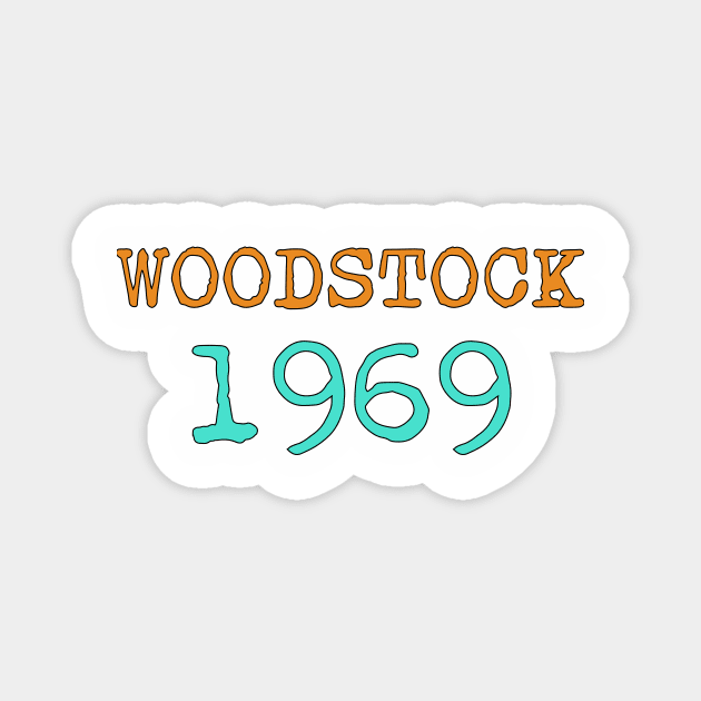 Woodstock 1969 Magnet by Anthony88