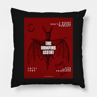 The Vampire Lestat Concert Poster 3 Pillow