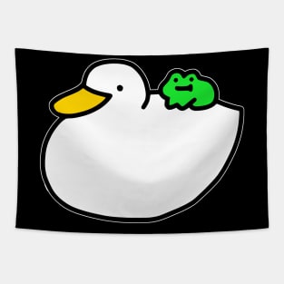 Cute duck and Froggo bud Tapestry