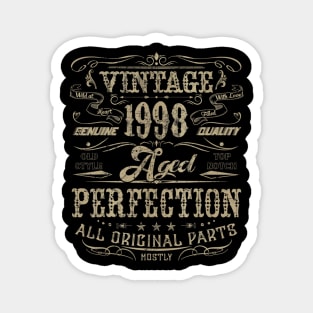 Classic 22nd birthday gift Design for men women Vintage 1998 Magnet