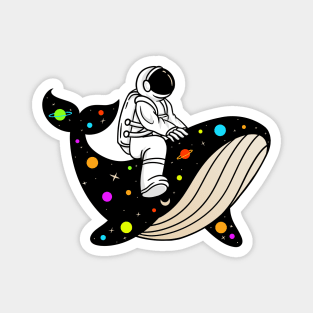 Astronauts And Whale Space Magnet