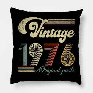 Retro Vintage 1976 48th Birthday Gift Men Women 48 Years Old Pillow