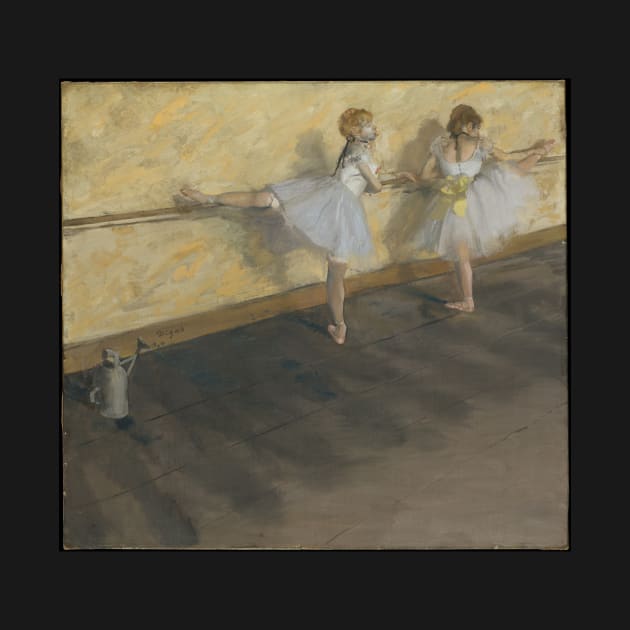 Dancers Practicing at the Barre by EdgarDegas