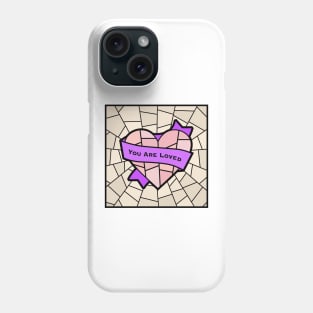 You Are Loved Pride (chevron queer) Phone Case