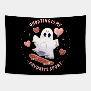 Ghosting is My Favorite Sport Skateboarding Ghost Tapestry