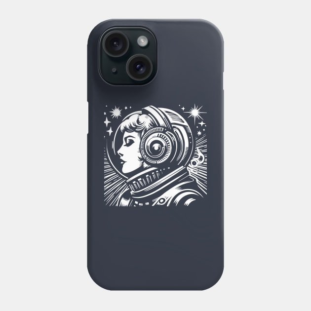 Astro Girl Phone Case by n23tees