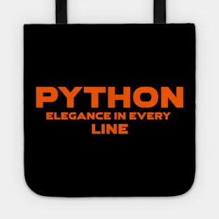 Python Elegance In Every Line Programming Tote