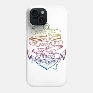 My tattoos holographic Phone Case