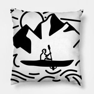 Kayaking Gets me Wet Pillow