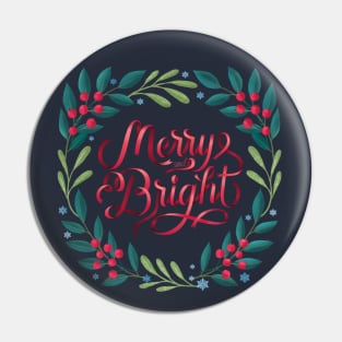 Advent wreath: Merry and bright Pin