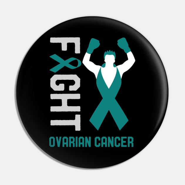 Fight Ovarian Cancer Awareness Month Ribbon Survivor Fighter Pin by mrsmitful01