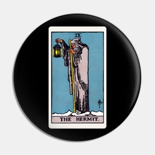 Card #9 - The Hermit - Rider Waite Smith Tarot Pin