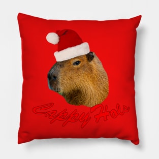 Capy Holiday Pillow